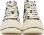 R13 Black & Off-White Check Kurt High-Top Sneakers - Thumbnail 2