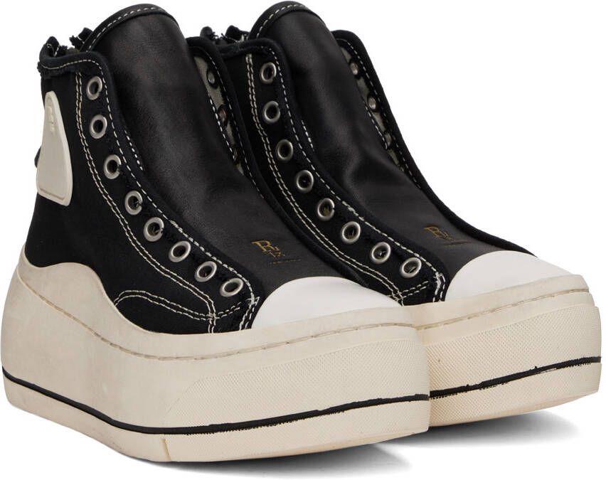 R13 Black Lace Free Kurt High-Top Sneakers