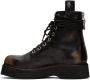 R13 Black Single Stack Lace-Up Boots - Thumbnail 3
