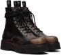 R13 Black Single Stack Lace-Up Boots - Thumbnail 4