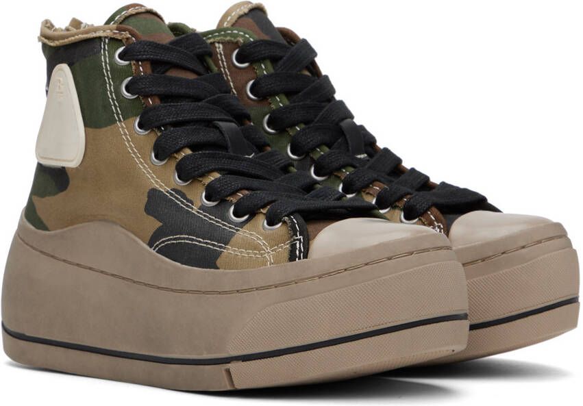 R13 Brown & Green Kurt Sneakers