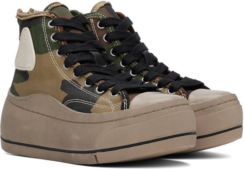 R13 Brown & Green Kurt Sneakers