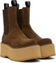 R13 Brown Double Stack Chelsea Boots - Thumbnail 4