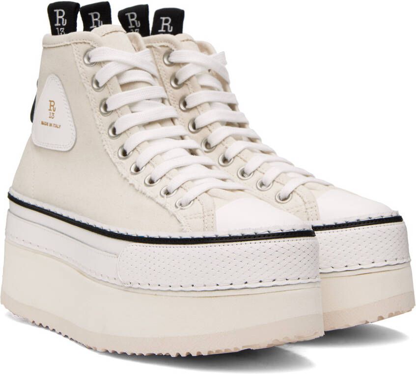 R13 Off-White Courtney Sneakers