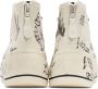 R13 Off-White Graffiti Double Grommet Kurt Sneakers - Thumbnail 4