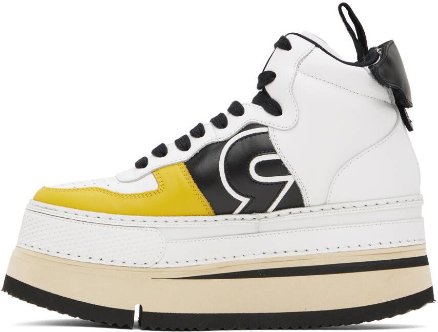R13 White Riot Sneakers