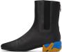Raf Simons Black & Yellow Solaris-2 Zip-Up Boots - Thumbnail 3