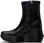 Raf Simons Black Leather Ankle Boots - Thumbnail 3