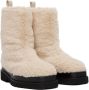 Recto Off-White Alex Faux-Shearling Boots - Thumbnail 4