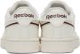 Reebok Classics Off-White & Burgundy Club C 85 Sneakers - Thumbnail 2