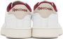 Reebok Classics White & Burgundy Club C 85 Sneakers - Thumbnail 2