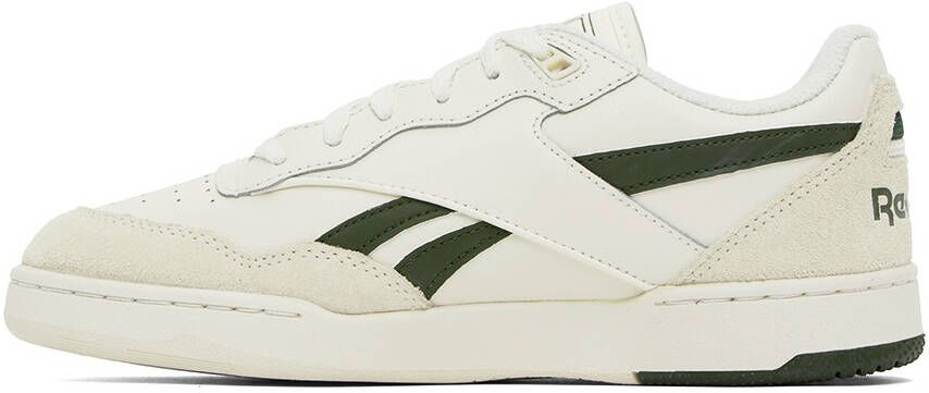 Reebok Classics White & Green BB 4000 II Sneakers