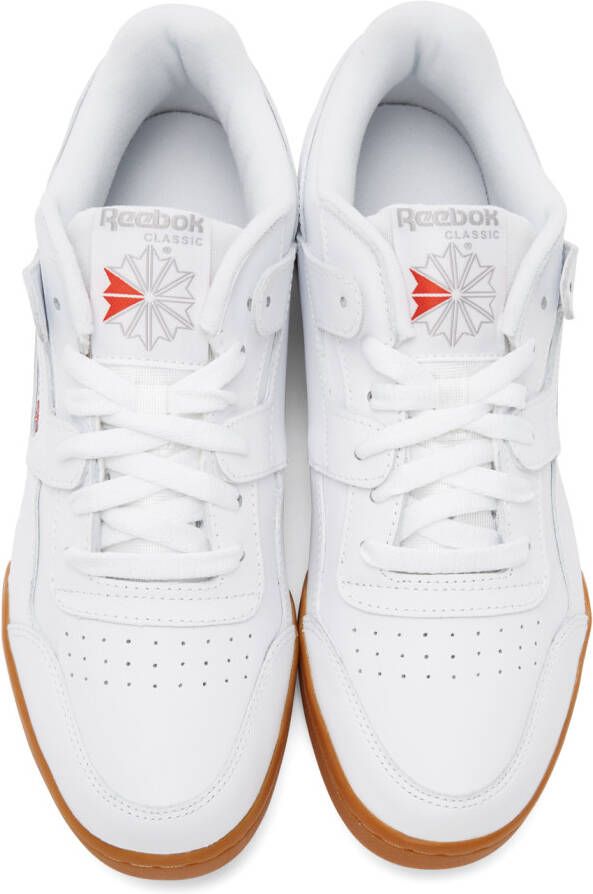 Reebok Classics White Leather Workout Plus Sneakers
