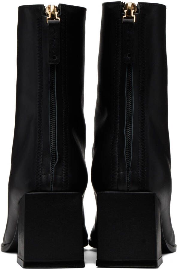 Reike Nen Black Cube Heel Basic Boots