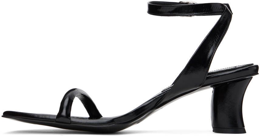 Reike Nen Black Patent Heeled Sandals