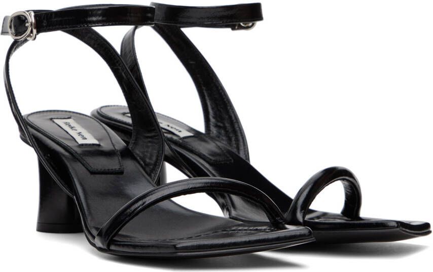 Reike Nen Black Patent Heeled Sandals