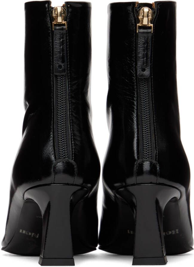 Reike Nen Black Pointed Ankle Boots