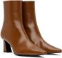 Reike Nen Brown Slim Lined Ankle Boots - Thumbnail 4