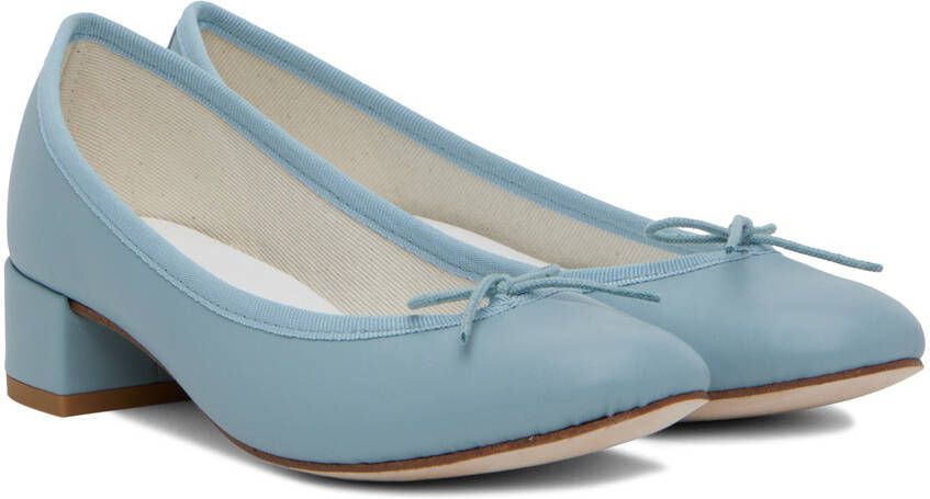 Repetto Blue Camille Ballerina Kitten Heels