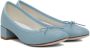 Repetto Blue Camille Ballerina Kitten Heels - Thumbnail 4