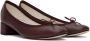 Repetto SSENSE Exclusive Burgundy Camille Heels - Thumbnail 4