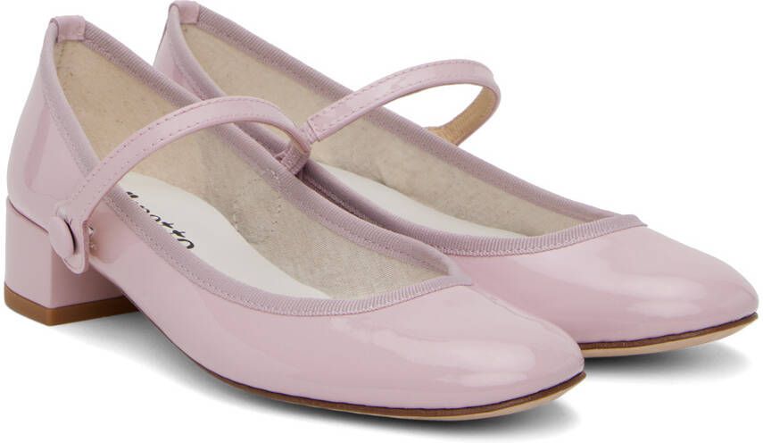 Repetto SSENSE Exclusive Pink Rose Ballerina Heels