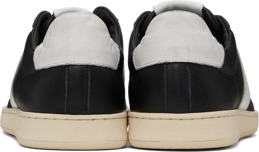 Rhude Black & White Court Sneakers