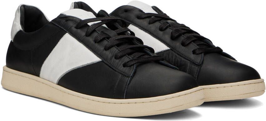 Rhude Black & White Court Sneakers