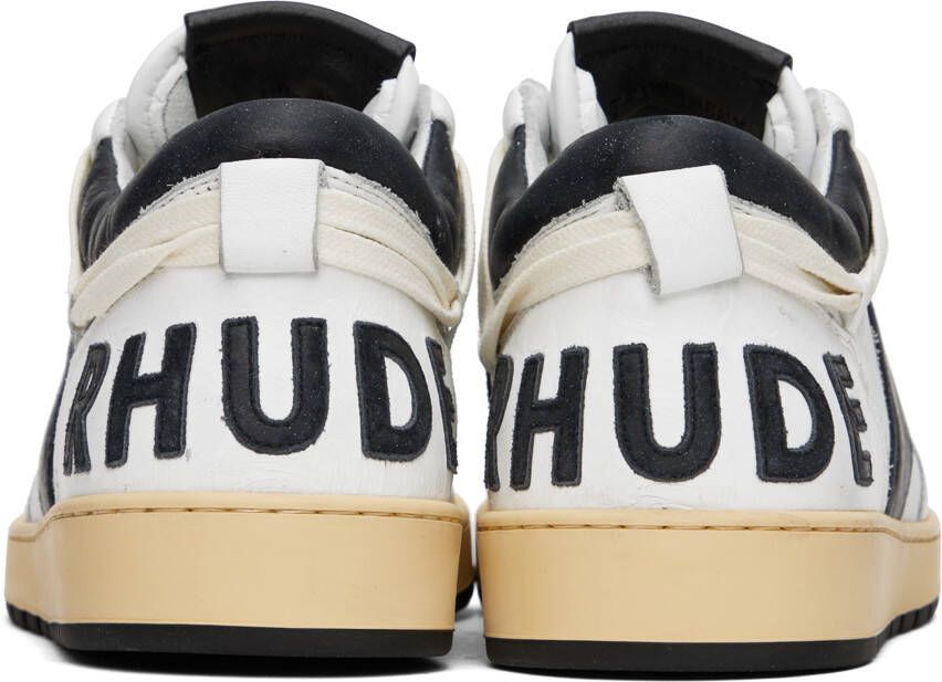 Rhude Black & White Rhecess Low Sneakers