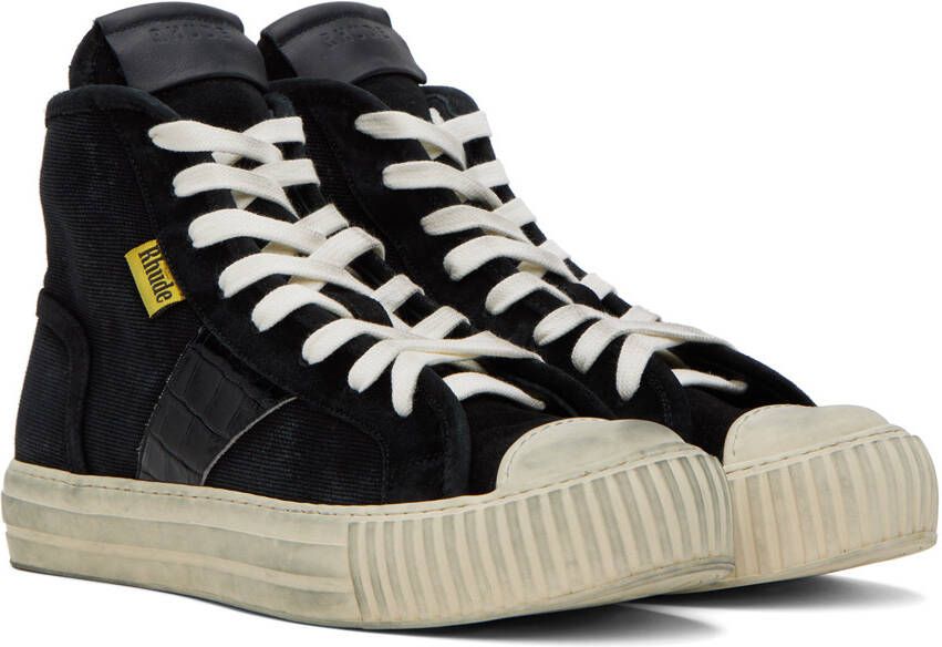 Rhude Black Bel Airs Sneakers
