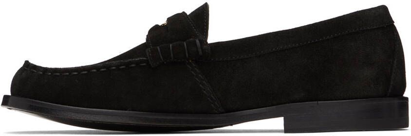 Rhude Black Suede Penny Loafers
