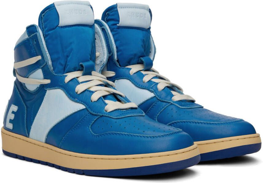 Rhude Blue Rhecess Hi Sneakers