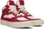 Rhude Red & White Cabriolets Sneakers - Thumbnail 4