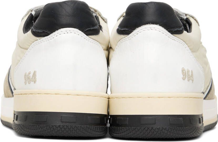 Rhude SSENSE Exclusive White & Black Racing Sneakers