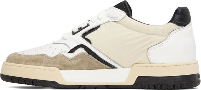 Rhude SSENSE Exclusive White & Black Racing Sneakers