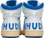 Rhude White & Blue Rhecess Hi Sneakers - Thumbnail 2