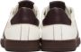 Rhude White & Burgundy Court Sneakers - Thumbnail 2
