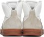 Rhude White & Gray Paneled Sneakers - Thumbnail 2