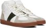 Rhude White & Gray Paneled Sneakers - Thumbnail 4