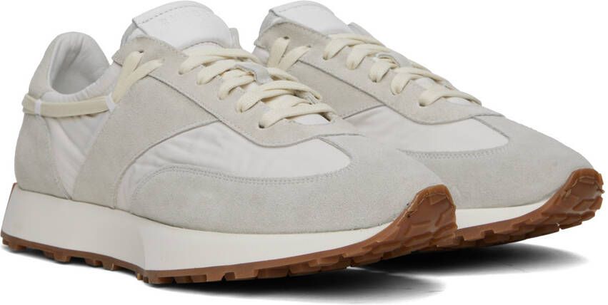 Rhude White & Gray Runner Sneakers