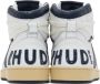 Rhude White & Navy Rhecess Hi Sneakers - Thumbnail 2