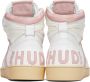 Rhude White & Pink Rhecess Hi Sneakers - Thumbnail 2