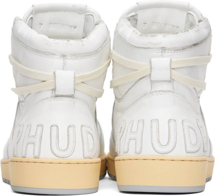 Rhude White Rhecess Hi Sneakers