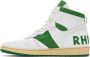 Rhude White & Green Rhecess Low Sneakers - Thumbnail 9