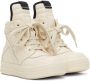 Rick Owens Baby Off-White Geobasket High Sneakers - Thumbnail 4