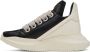Rick Owens Black & Off-White Geth Sneakers - Thumbnail 8