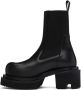 Rick Owens Black Beatle Bogun Chelsea Boots - Thumbnail 3