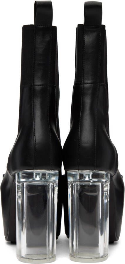 Rick Owens Black Beatle Platform Boots