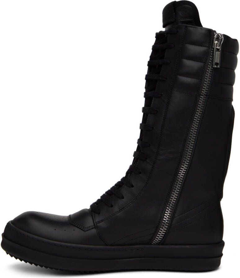 Rick Owens Black Cargobasket Sneakers