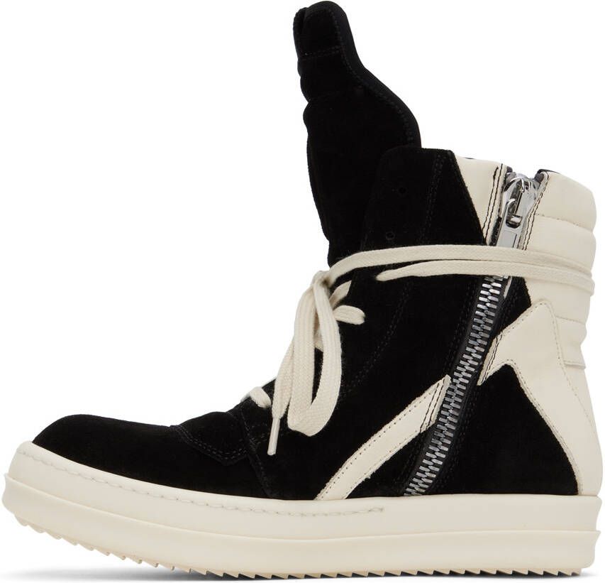 Rick Owens Black Geobasket Sneakers